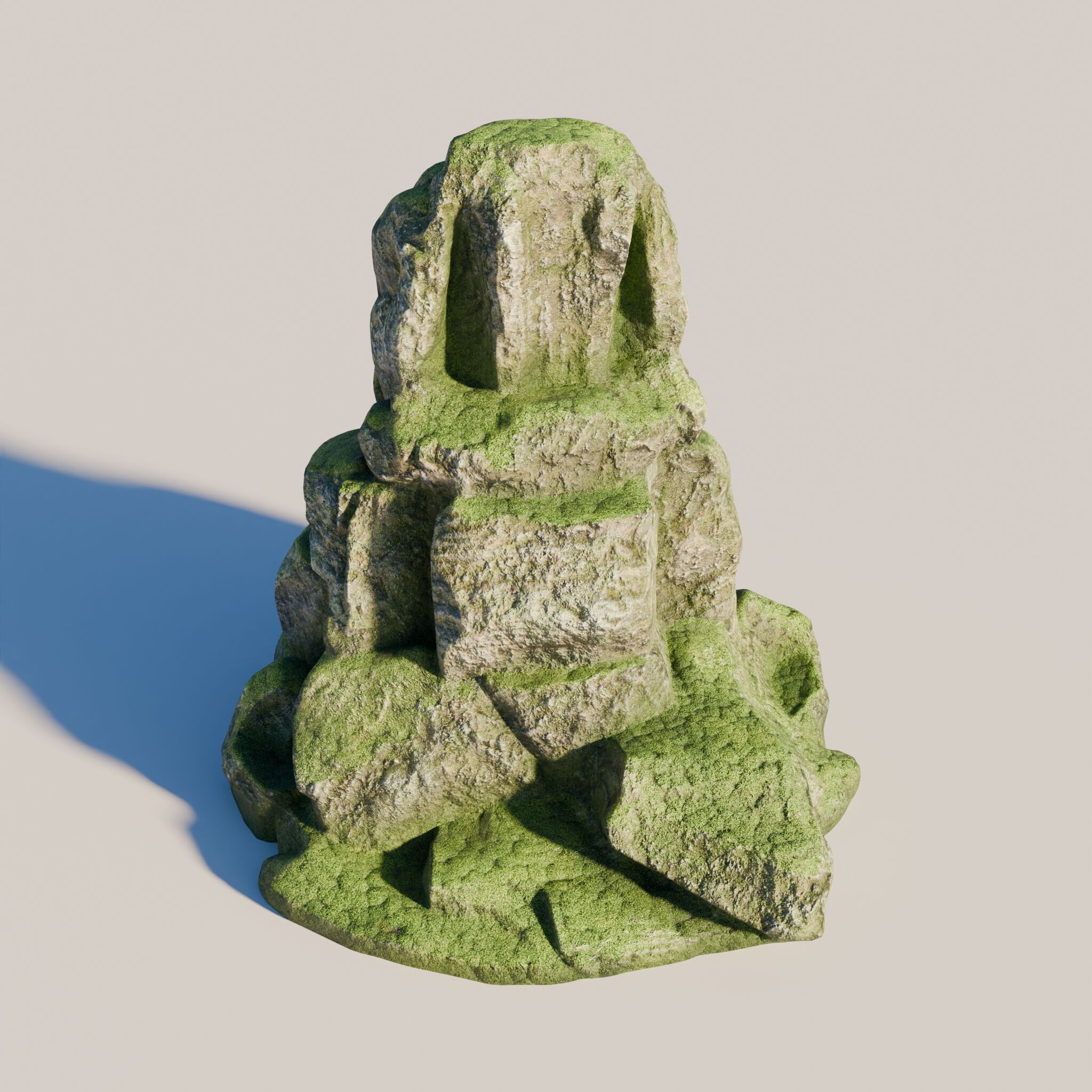 Rock 8 Low-poly 3D model_8