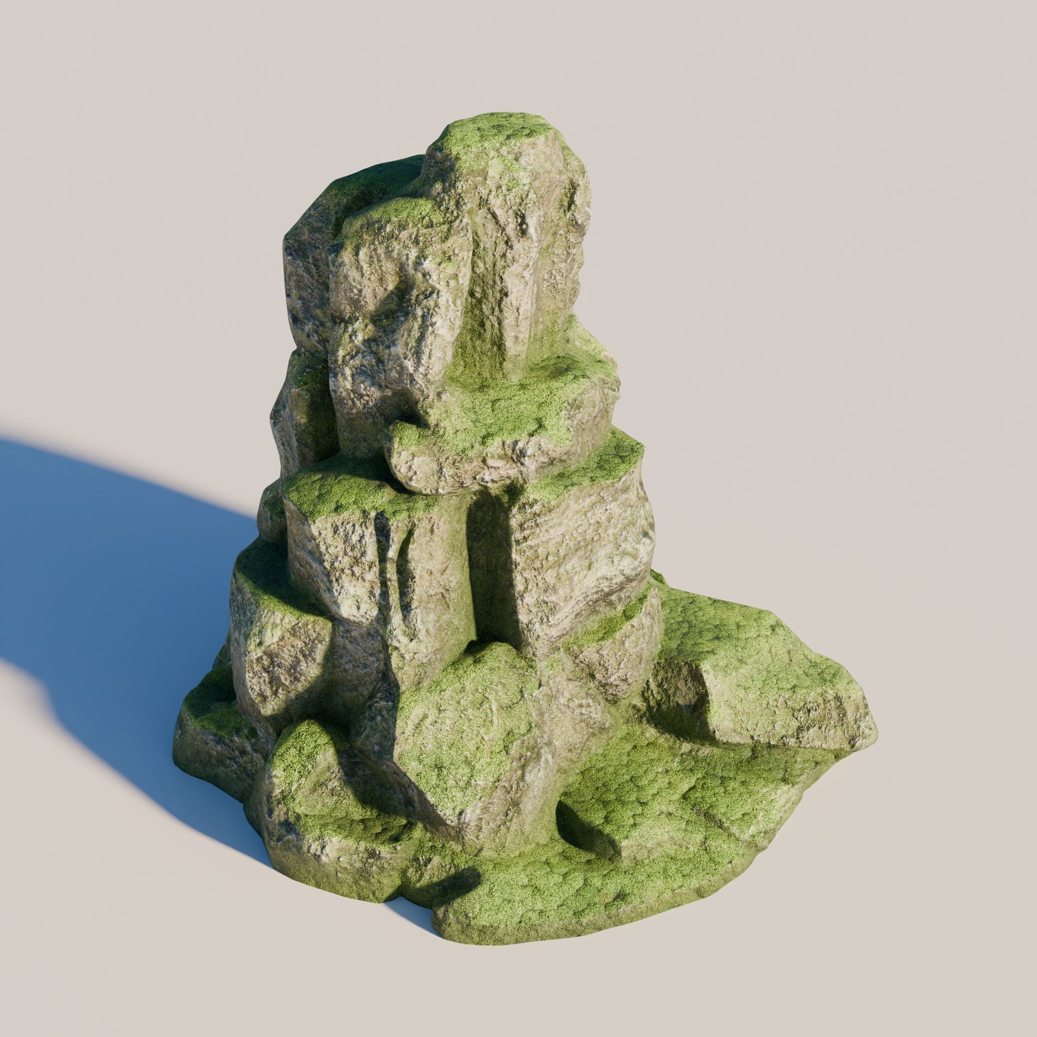 Rock 8 Low-poly 3D model_9