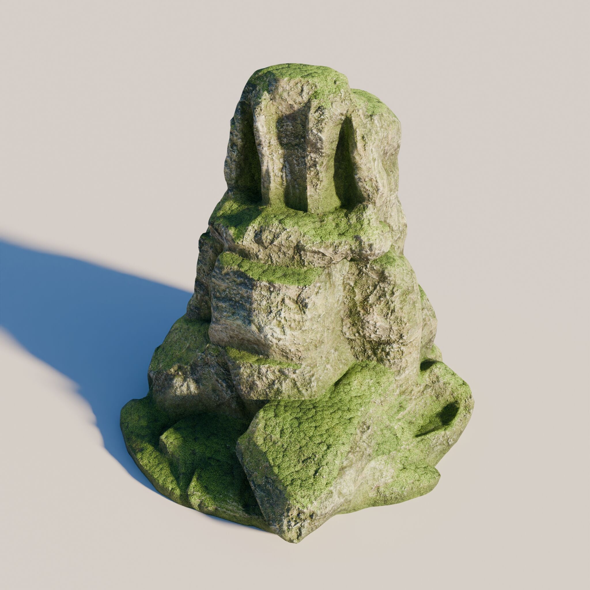 Rock 8 Low-poly 3D model_7
