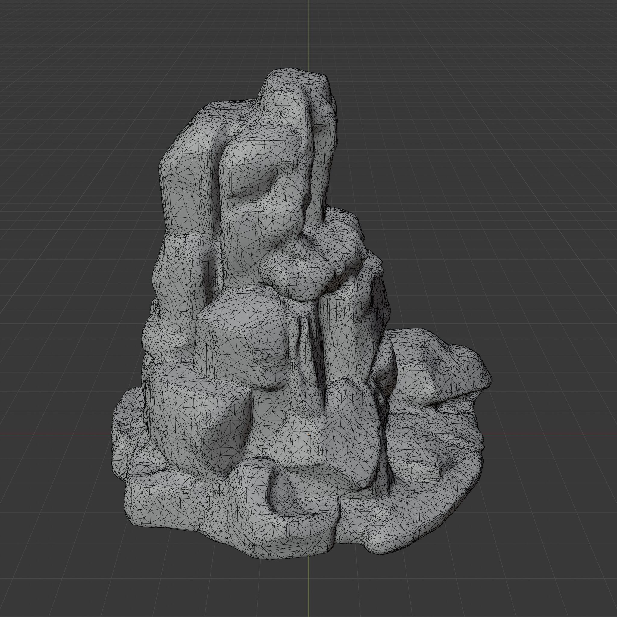Rock 8 Low-poly 3D model_11