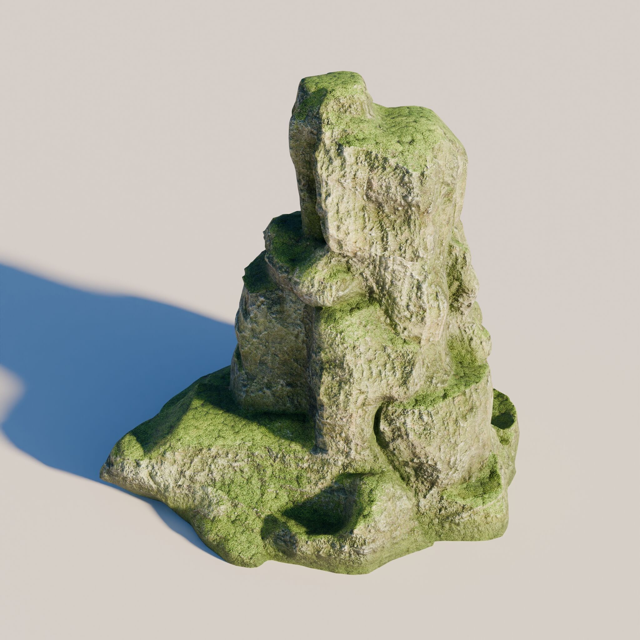 Rock 8 Low-poly 3D model_5