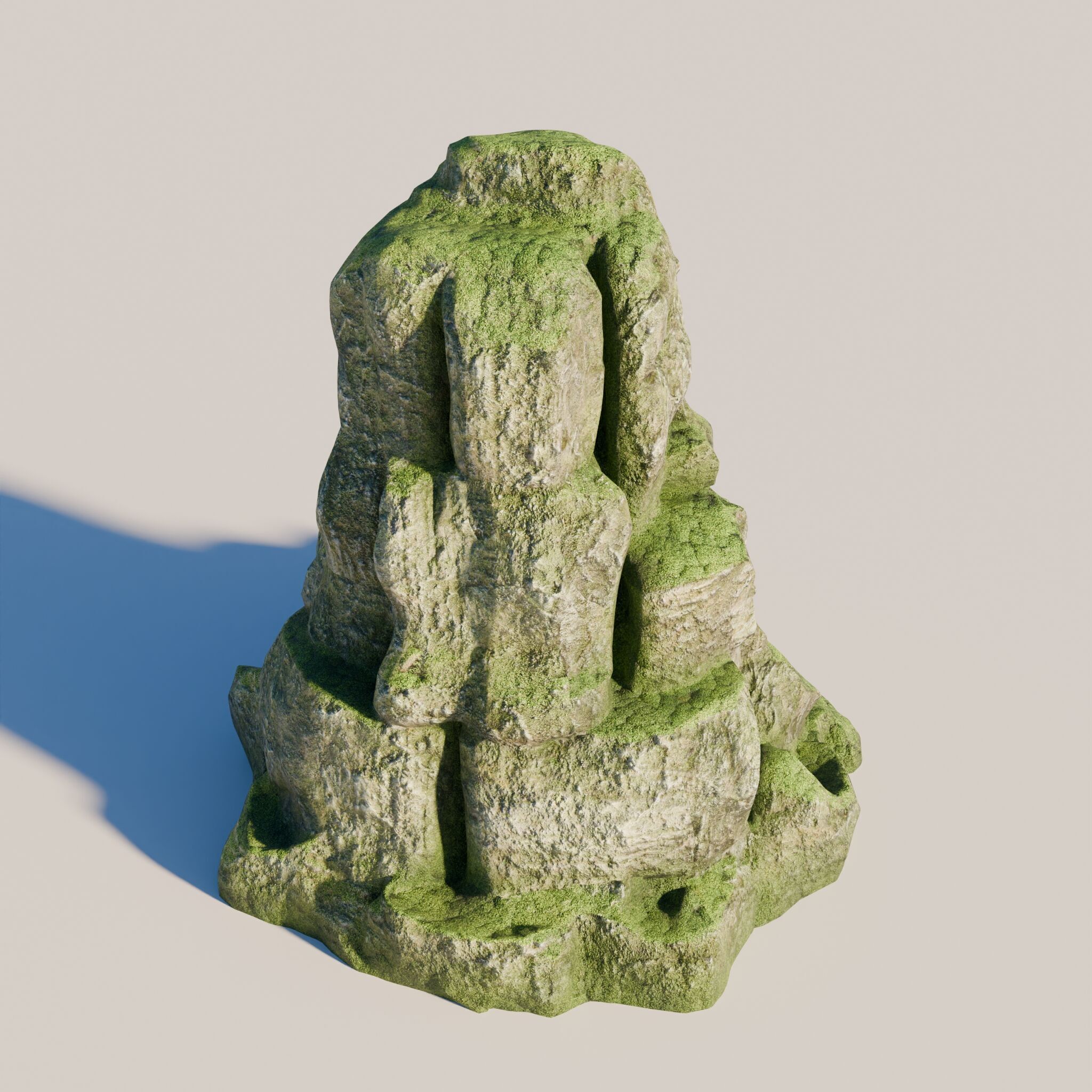 Rock 8 Low-poly 3D model_2