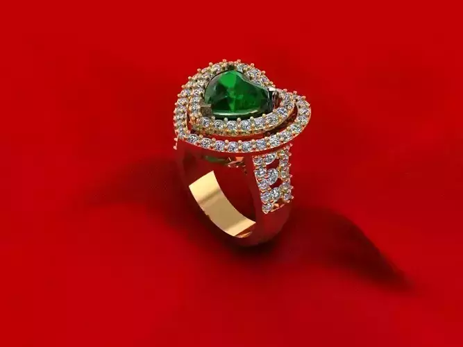 Heat Woman Wedding Ring 562 3D print model