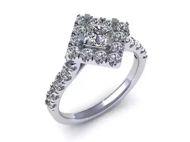 Princess Wedding Ring 452