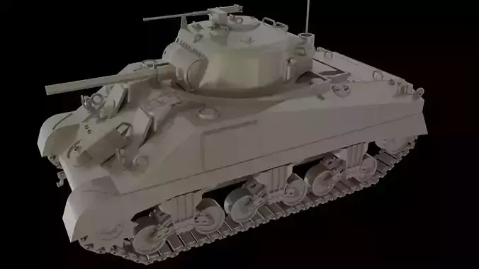 US Army M4 Sherman 3D model