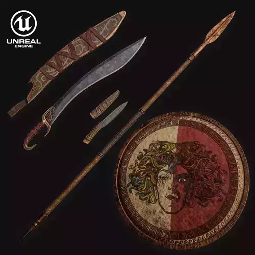 Ancient Greek Hoplite Weapons Pack