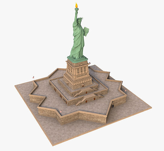 Statue of Liberty 3D model