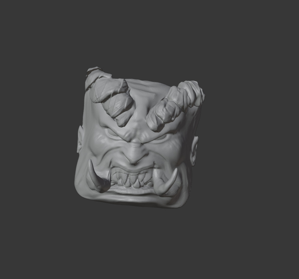 Butcher Diablo Keycap 3D print model_1