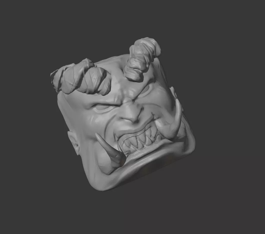 Butcher Diablo Keycap 3D print model_0