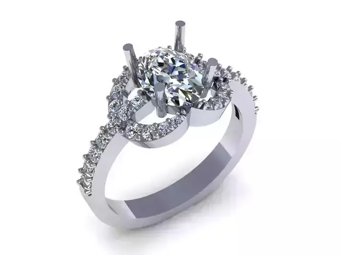 Heart Diamond Wedding Ring 575