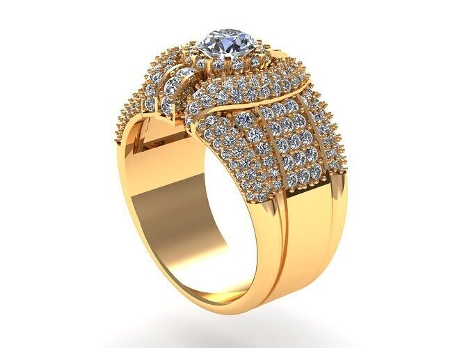 Man Diamond Ring 623