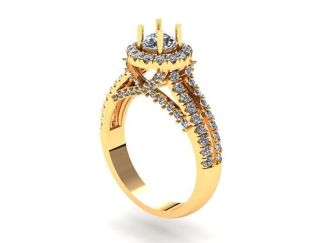 Halo Woman Wedding Ring 617