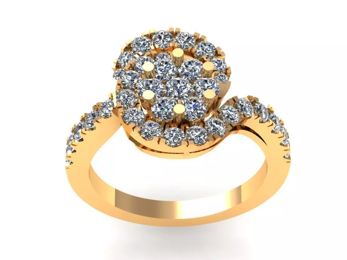 Number One Solid Love Ring 608 3D print model