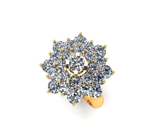 Star Woman Wedding Ring AI00099R 3D print model