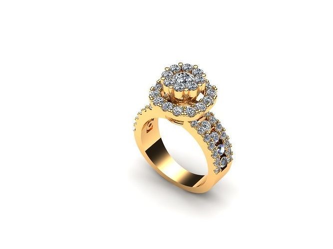 Solid Love Wedding Ring AI000106R 3D print model