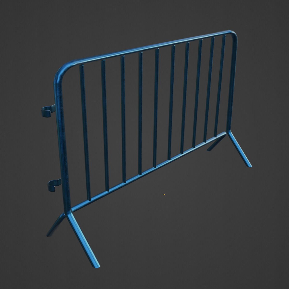 Fence Barrier 06 Low-poly 3D model_6