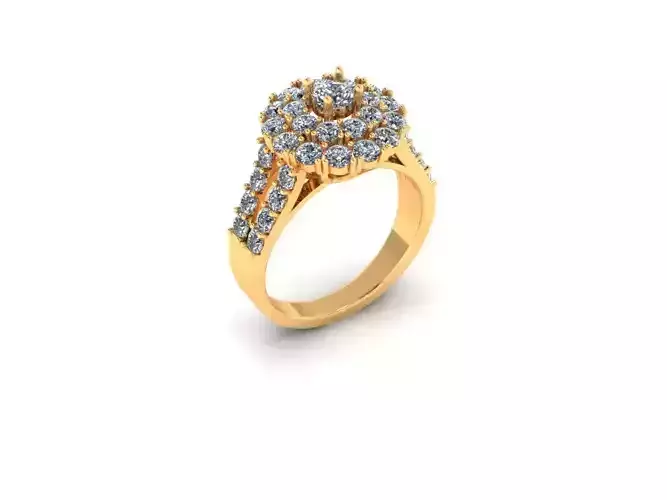 Two Row Engagement Ring AI000135R