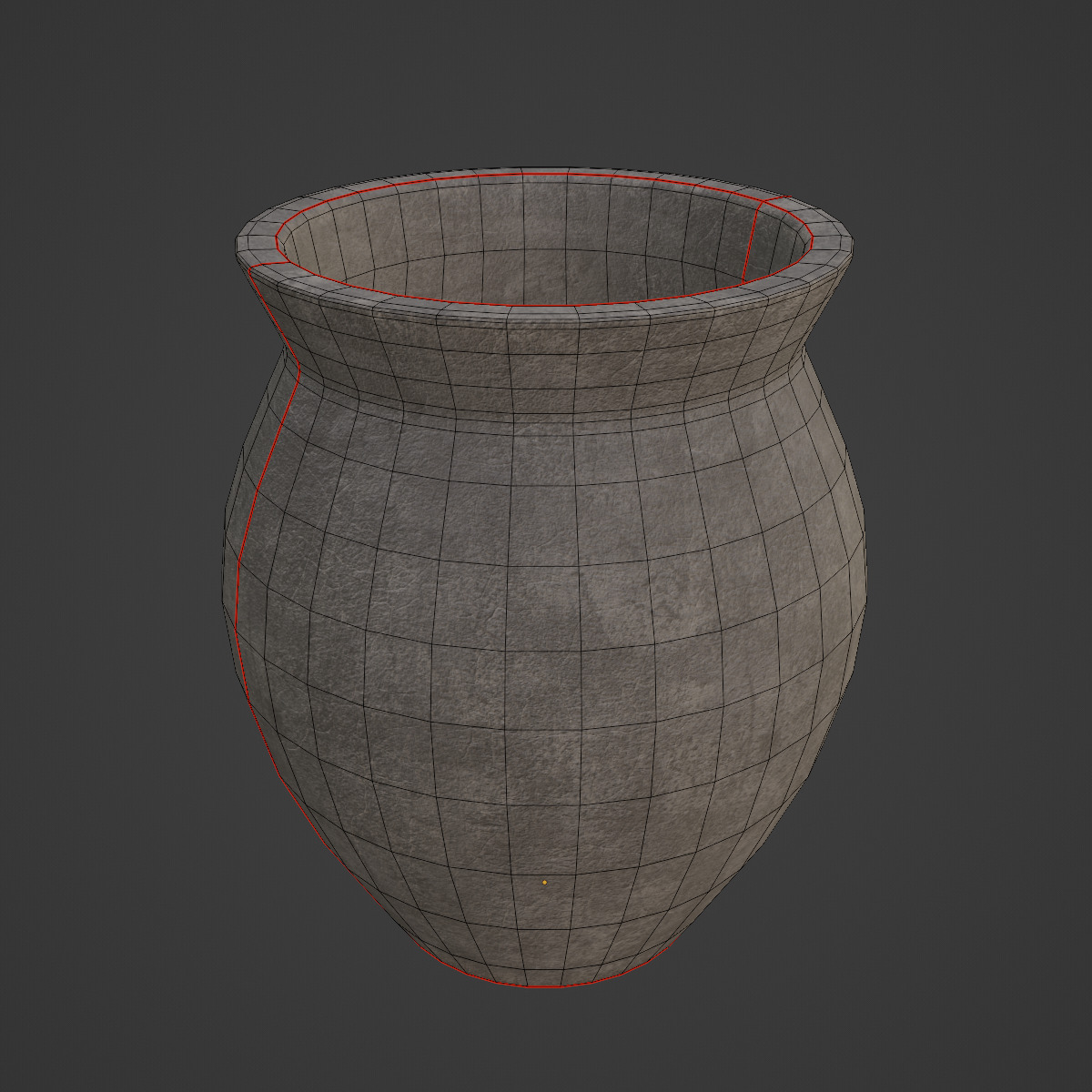 Pottery Cup 03 Low-poly 3D model_7