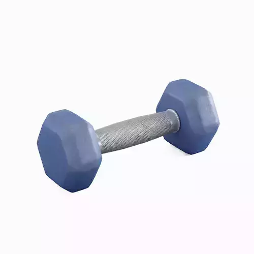 Rubber Dumbbell 06 Low-poly 3D model