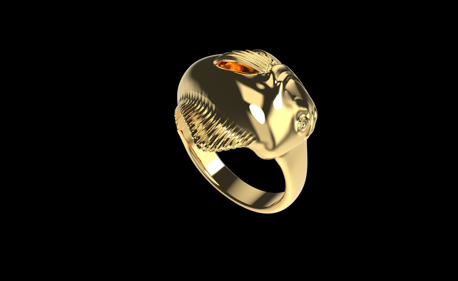 MAHI MAHI DORADO DOLPHIN FISH RING ALL VERSIONS 3D print model_12