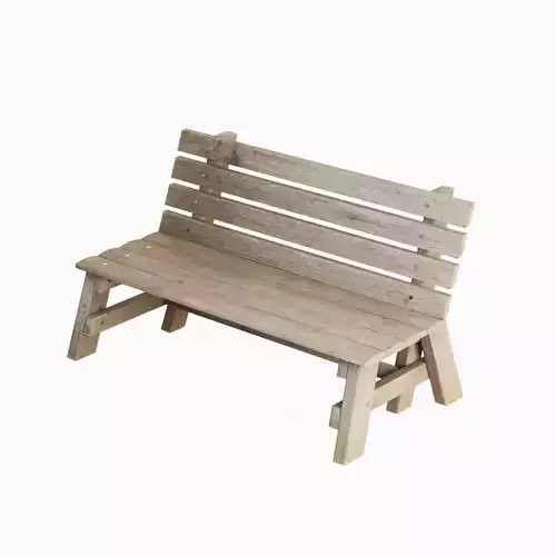 Wooden Outdoor Bench A 02