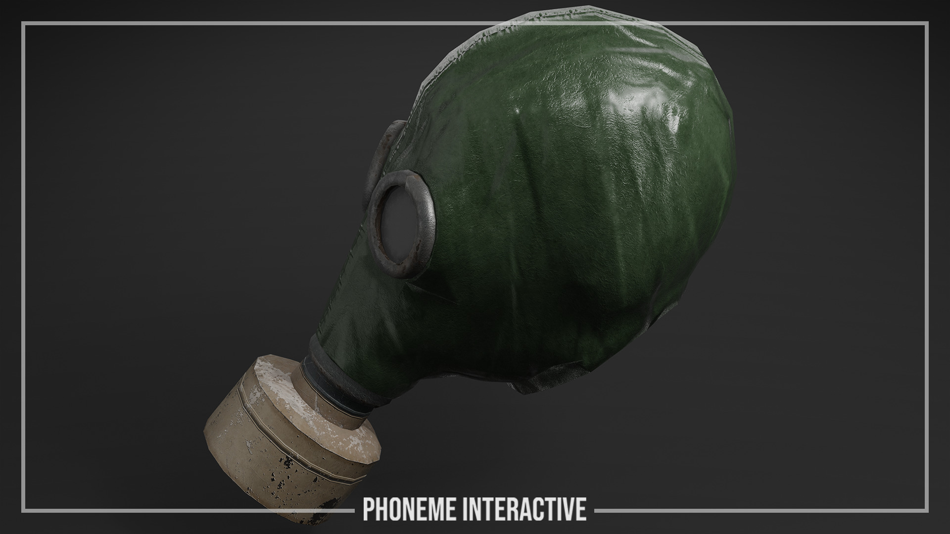 Gas Mask - Game Ready Post-Apocalyptic Prop with 4K PBR Low-poly 3D model_2