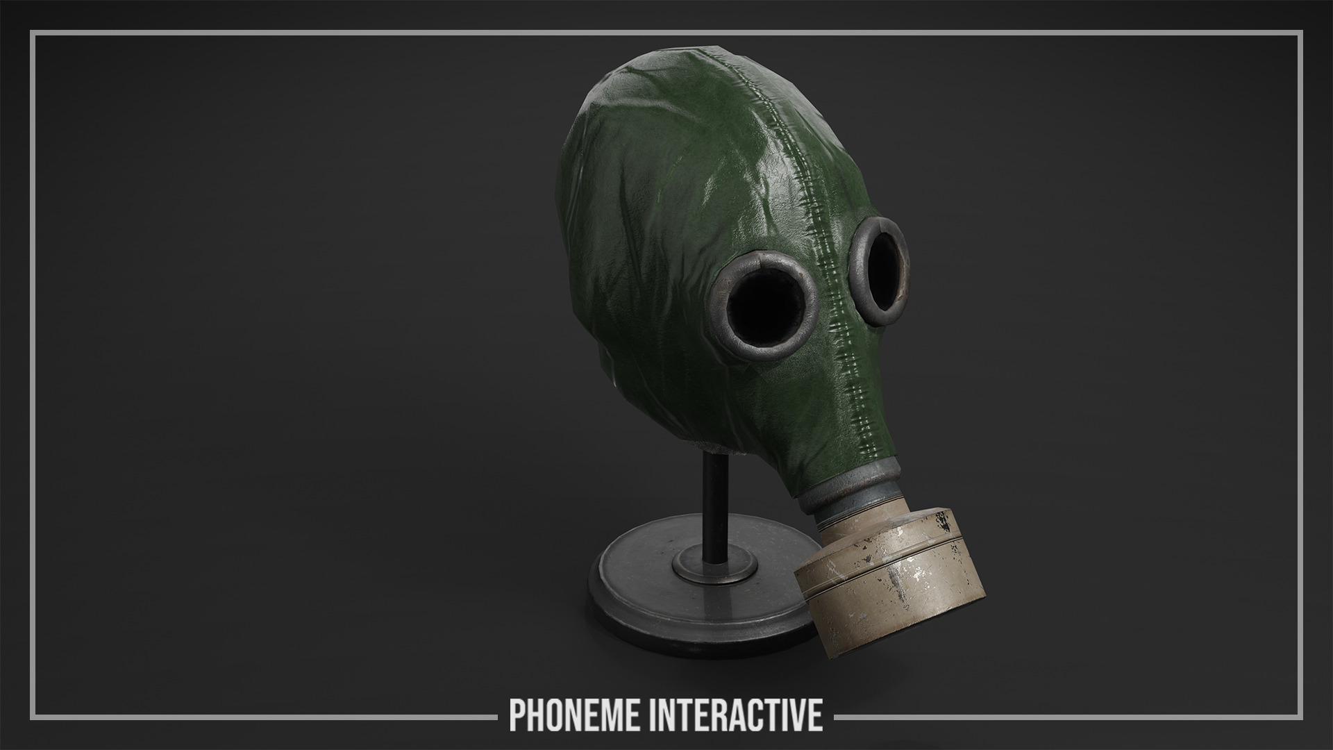 Gas Mask - Game Ready Post-Apocalyptic Prop with 4K PBR Low-poly 3D model_1