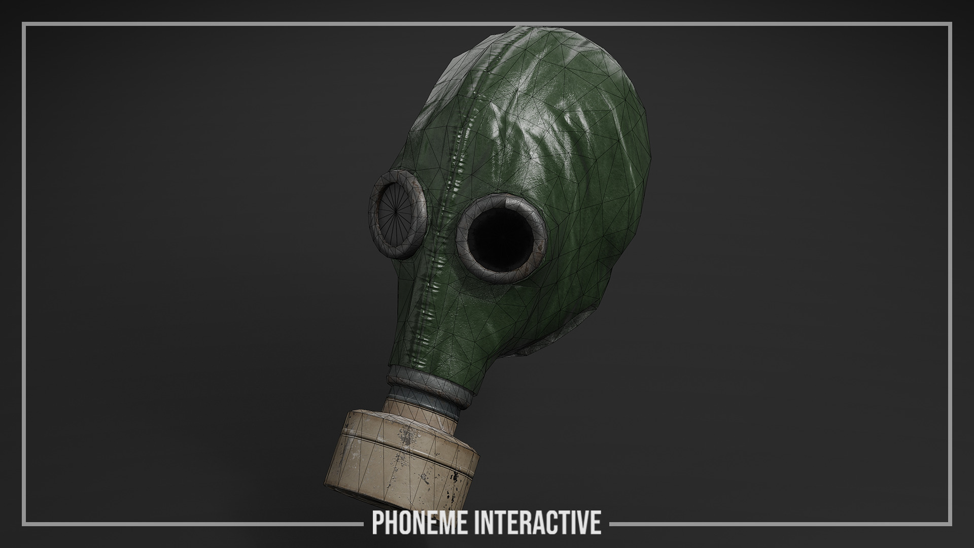 Gas Mask - Game Ready Post-Apocalyptic Prop with 4K PBR Low-poly 3D model_3