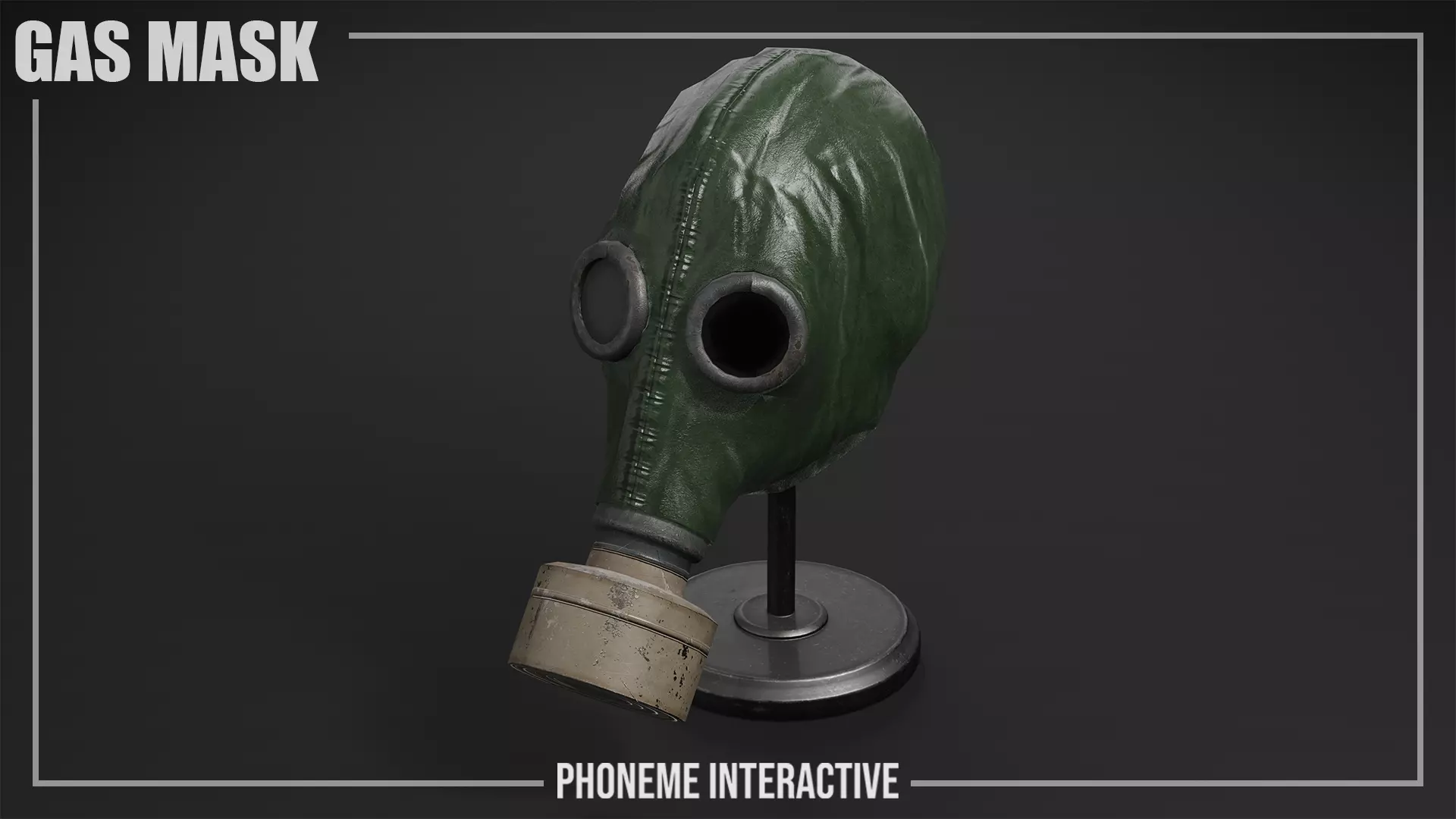 Gas Mask - Game Ready Post-Apocalyptic Prop with 4K PBR Low-poly 3D model_0