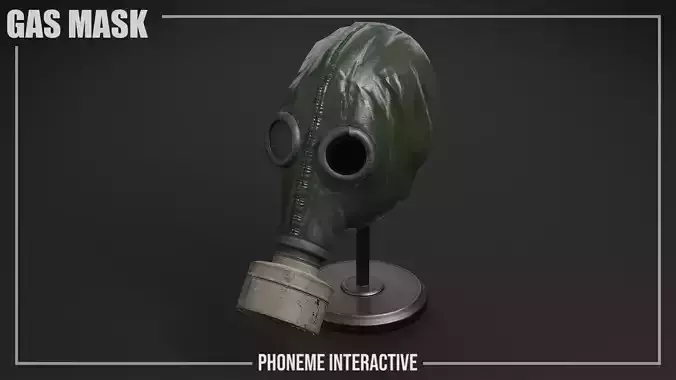 Gas Mask - Game Ready Post-Apocalyptic Prop with 4K PBR