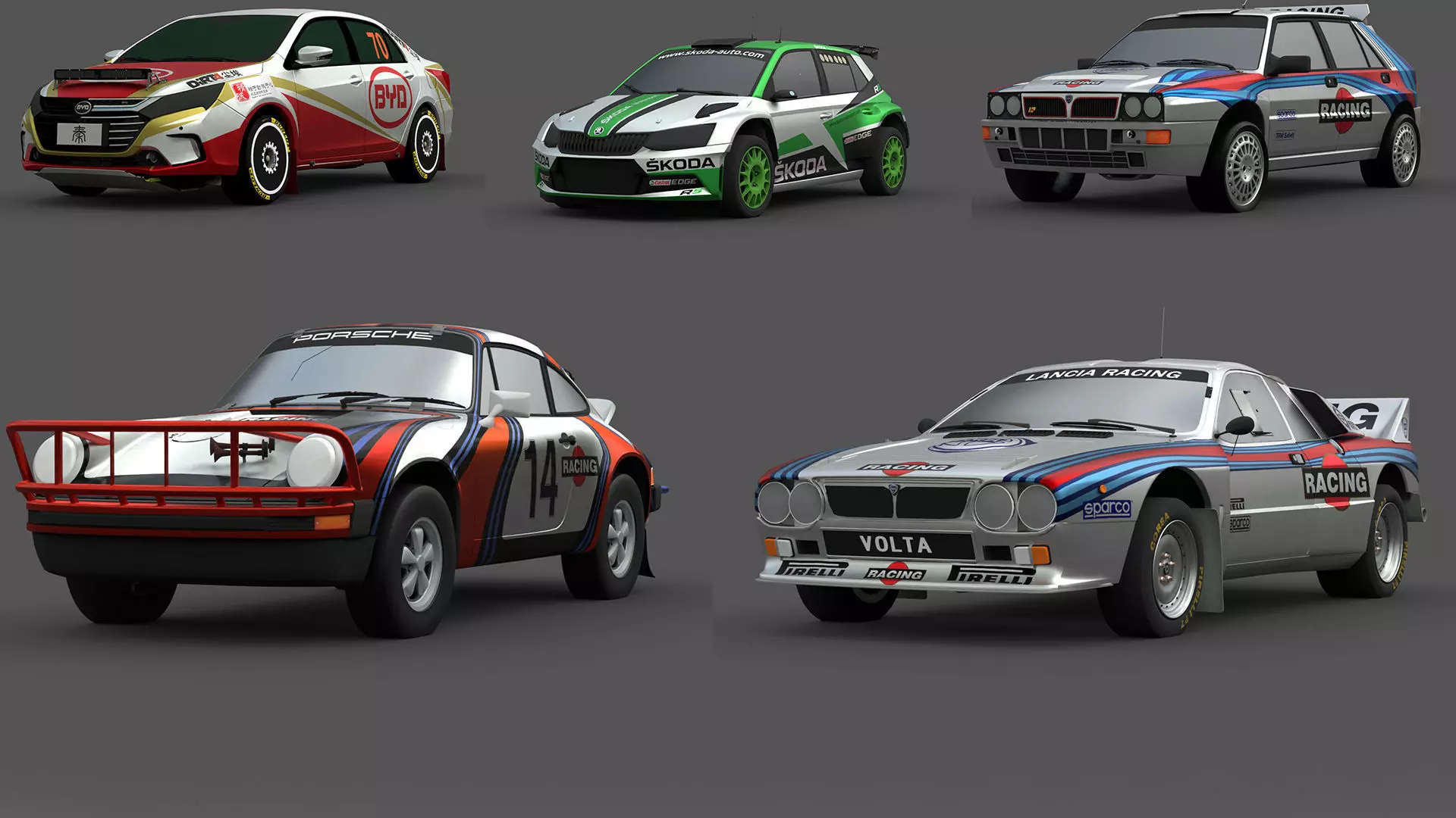 5-Car 3D Model Pack Realistic Game Ready Vehicles 3D Model Collection_0