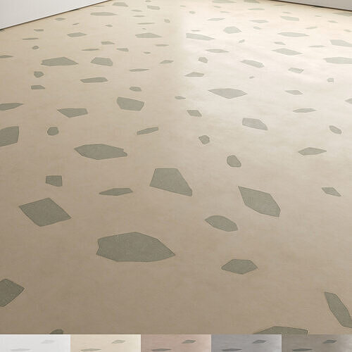 Self-leveling floor with terrazzo chips 21 Texture