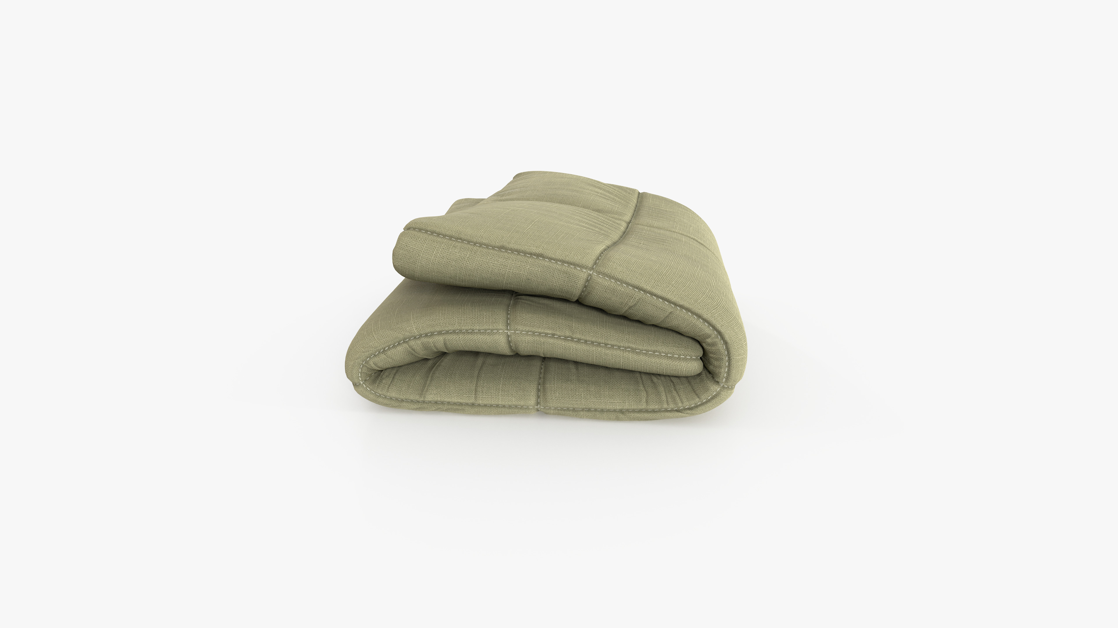 Blanket Green 3D model_4