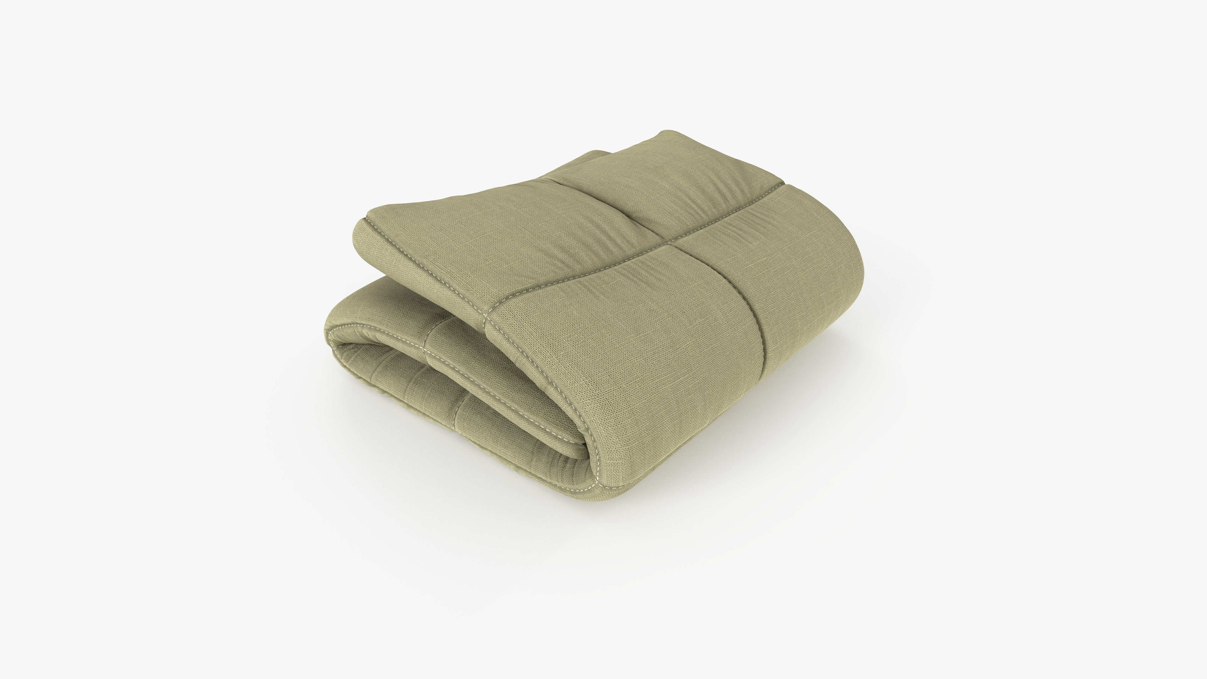 Blanket Green 3D model_2