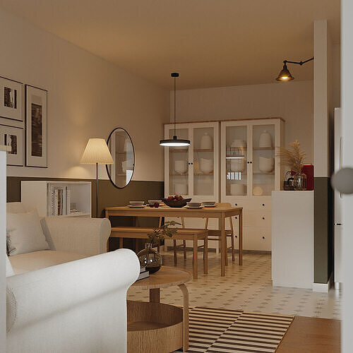 New York Apartments--IKEA furniture 3D model 5