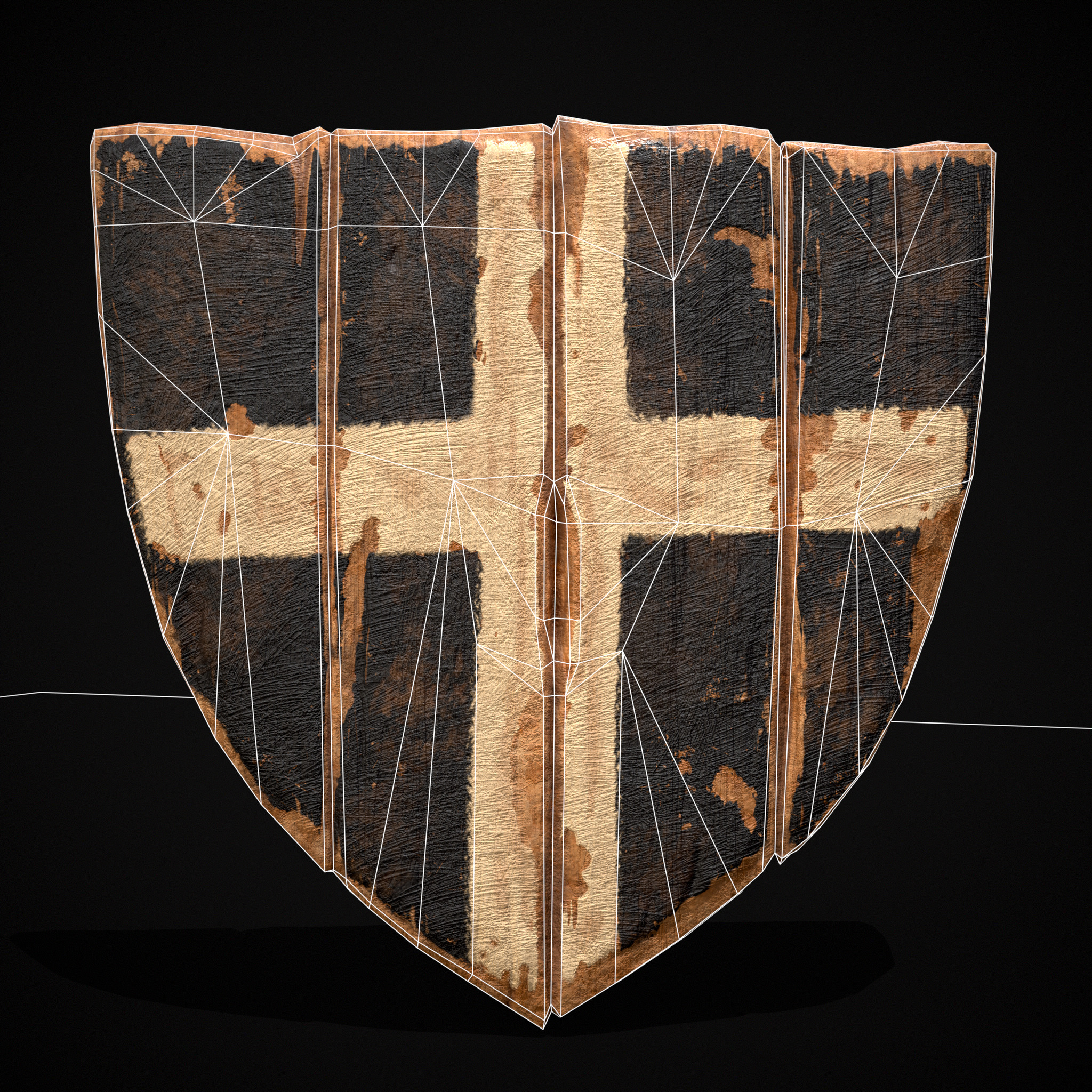WB Cross Coat of Arms Low-poly 3D model_2