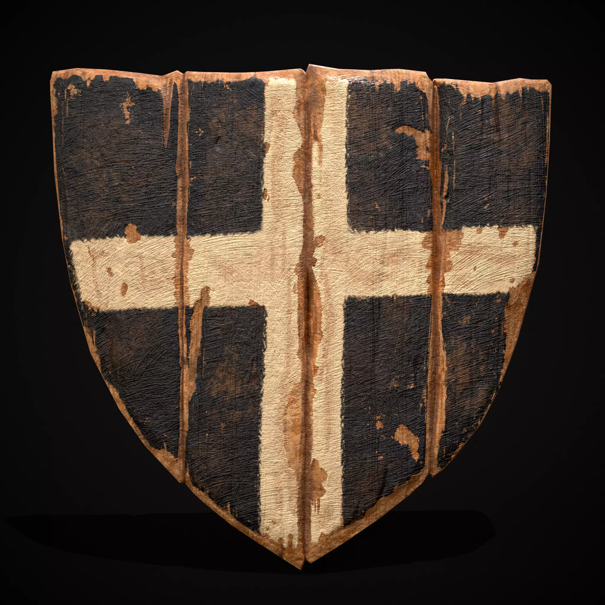WB Cross Coat of Arms Low-poly 3D model_0