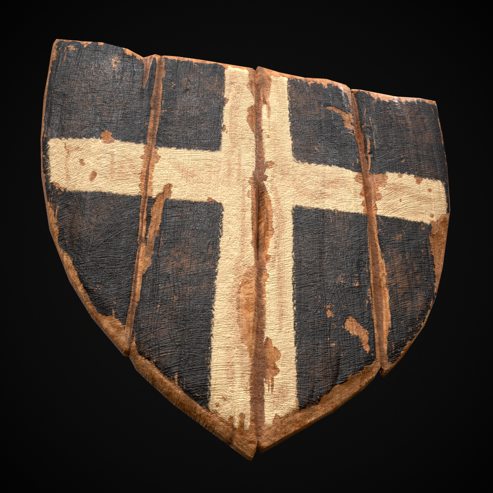 WB Cross Coat of Arms Low-poly 3D model_3