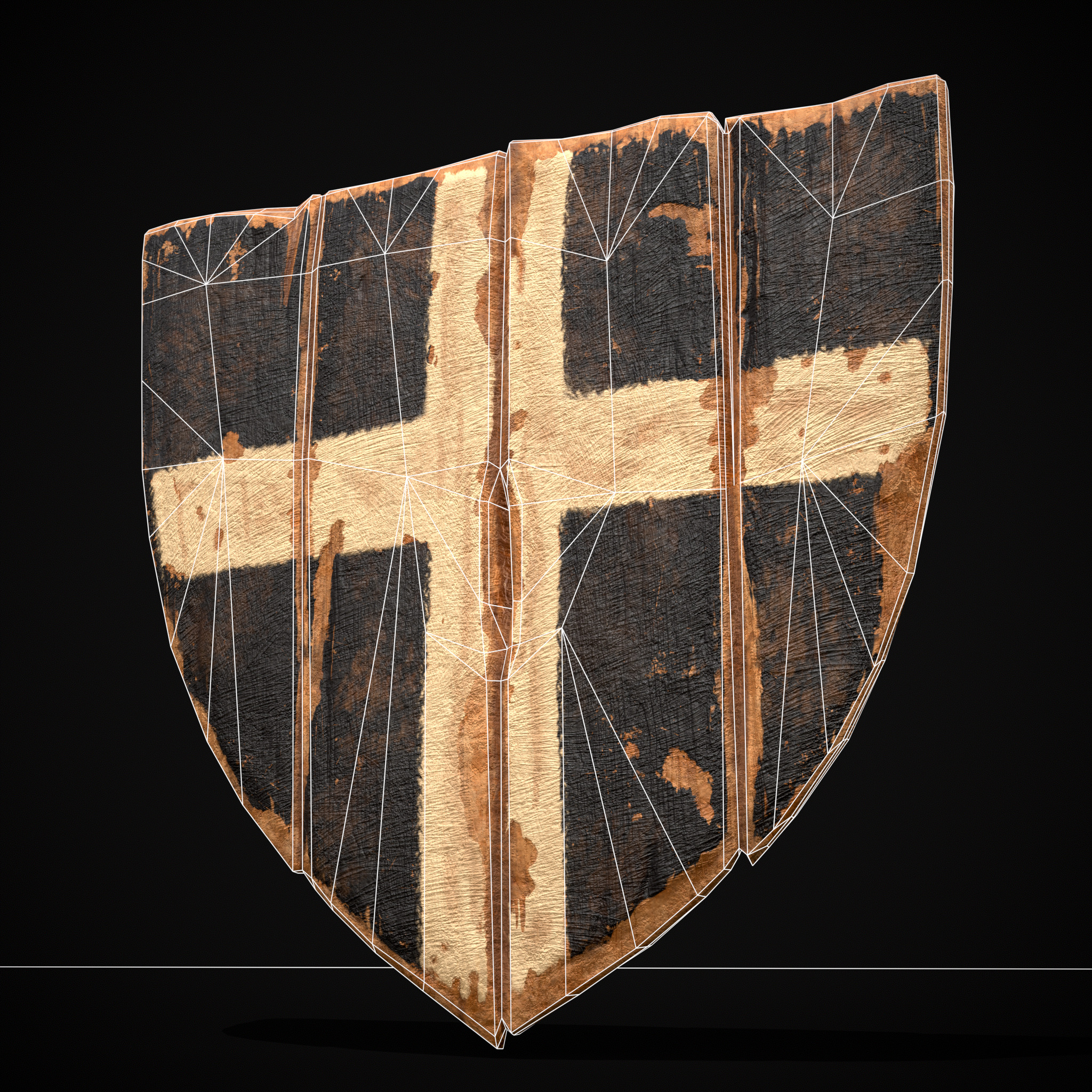 WB Cross Coat of Arms Low-poly 3D model_16