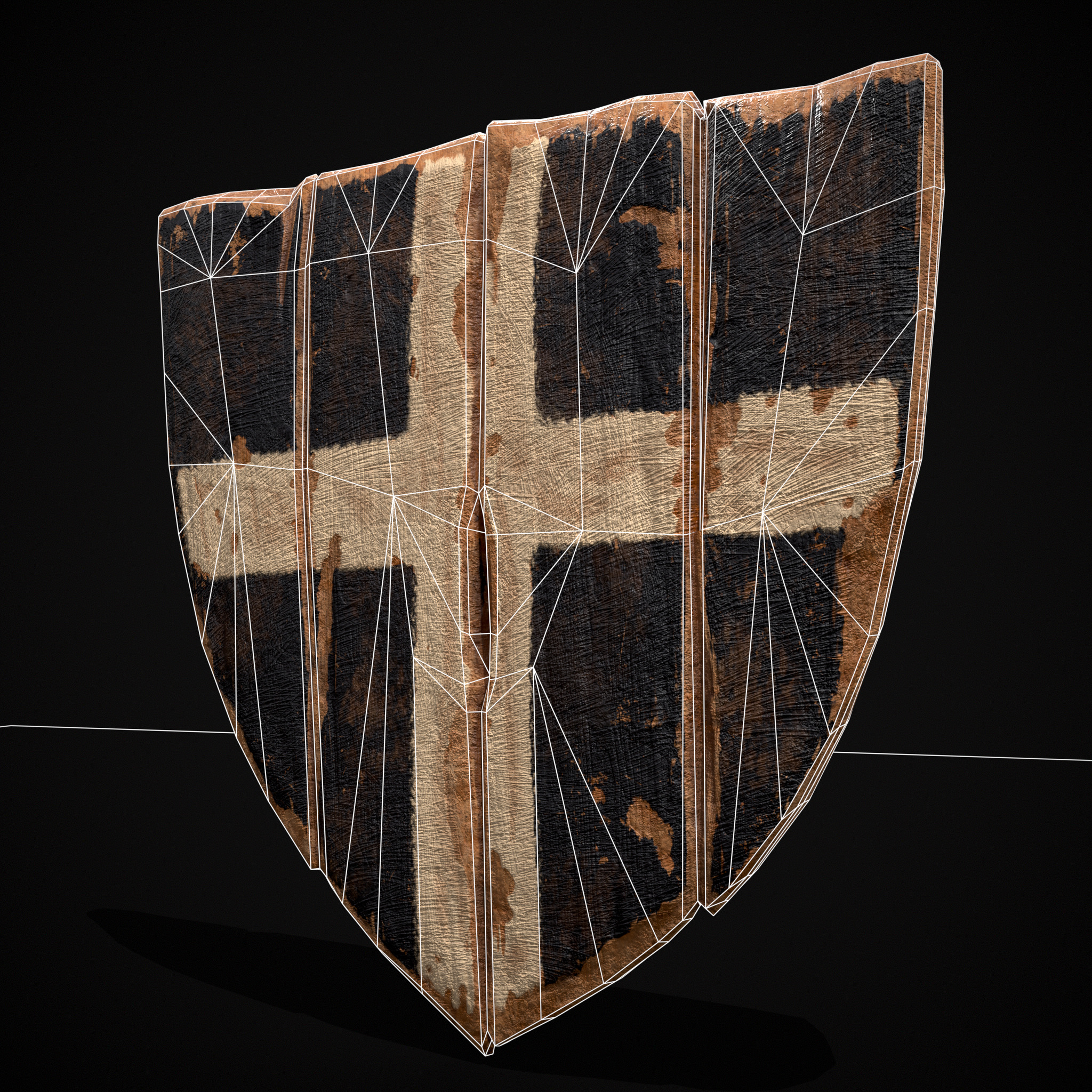 WB Cross Coat of Arms Low-poly 3D model_6
