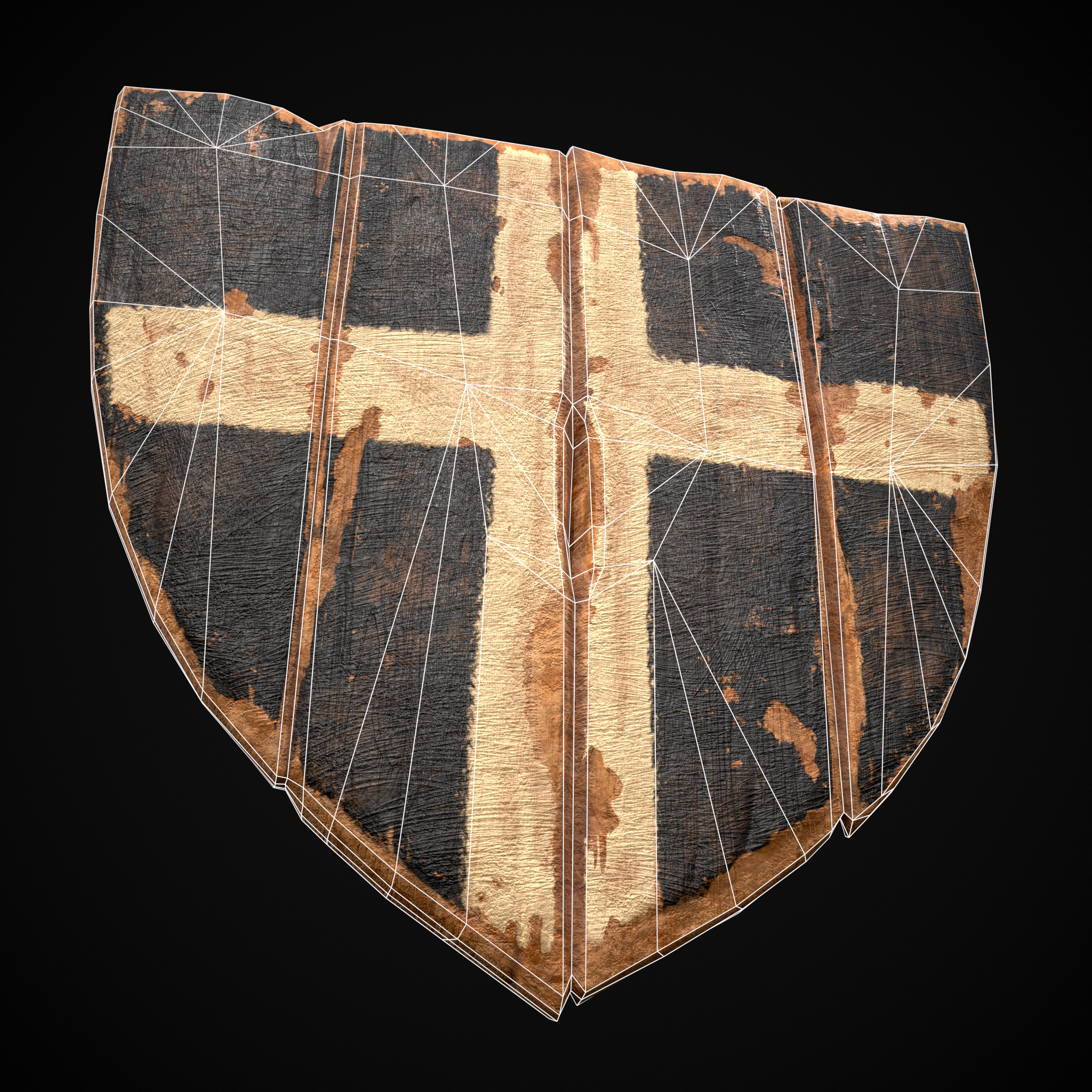 WB Cross Coat of Arms Low-poly 3D model_4