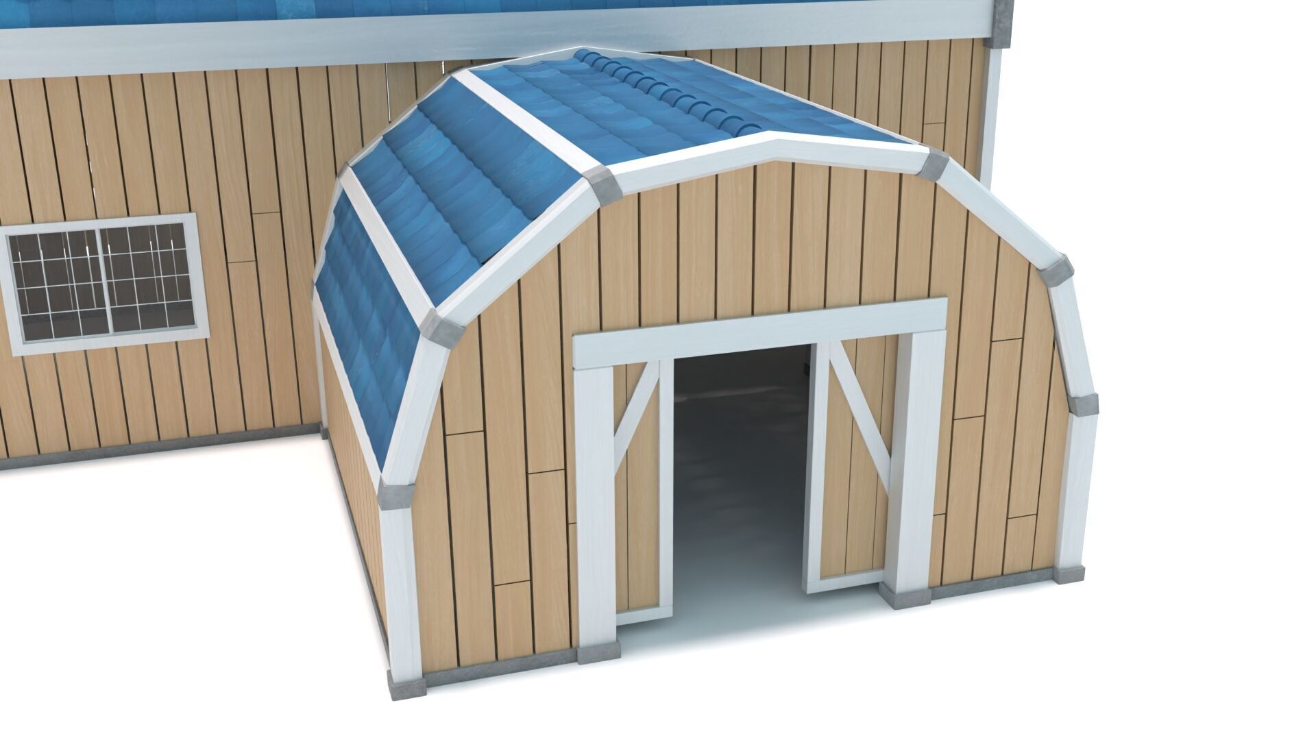 Stylized Barn 3D model_8