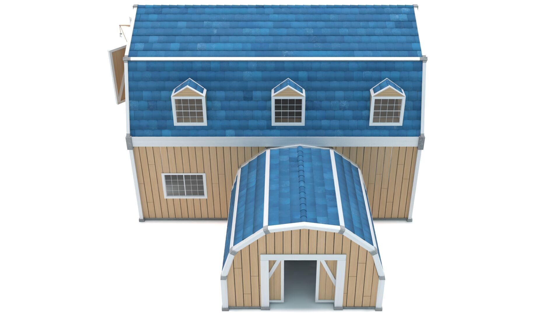 Stylized Barn 3D model_6