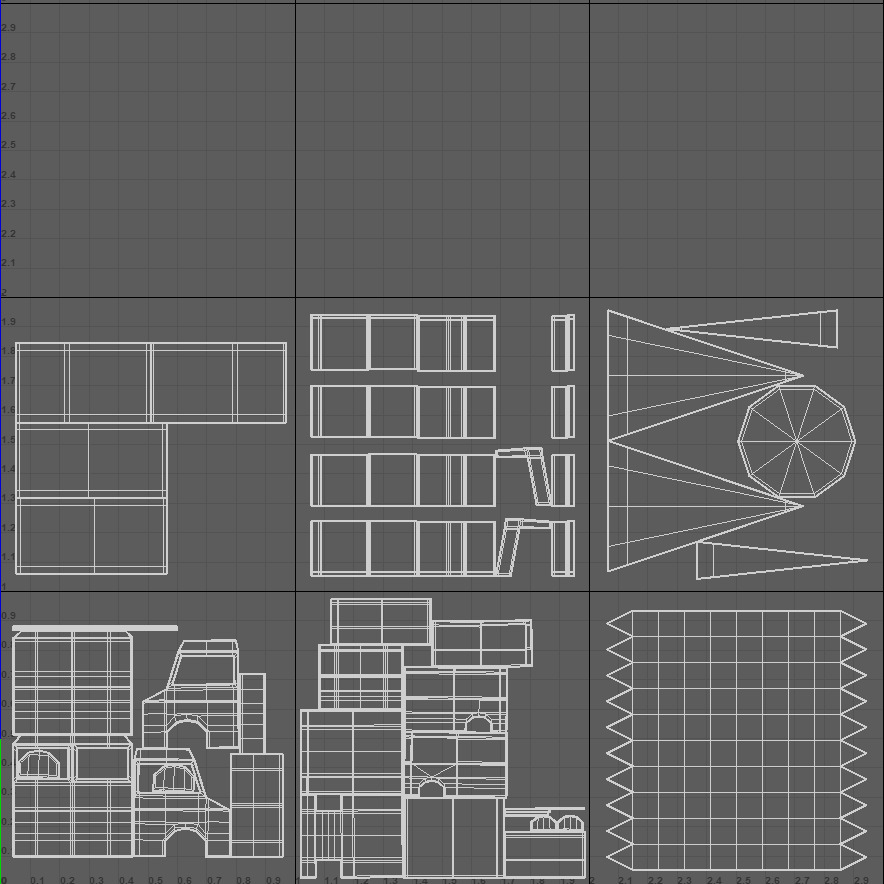 Low Poly Vehicle Set - Ice cream truck and Car Low-poly 3D model_7