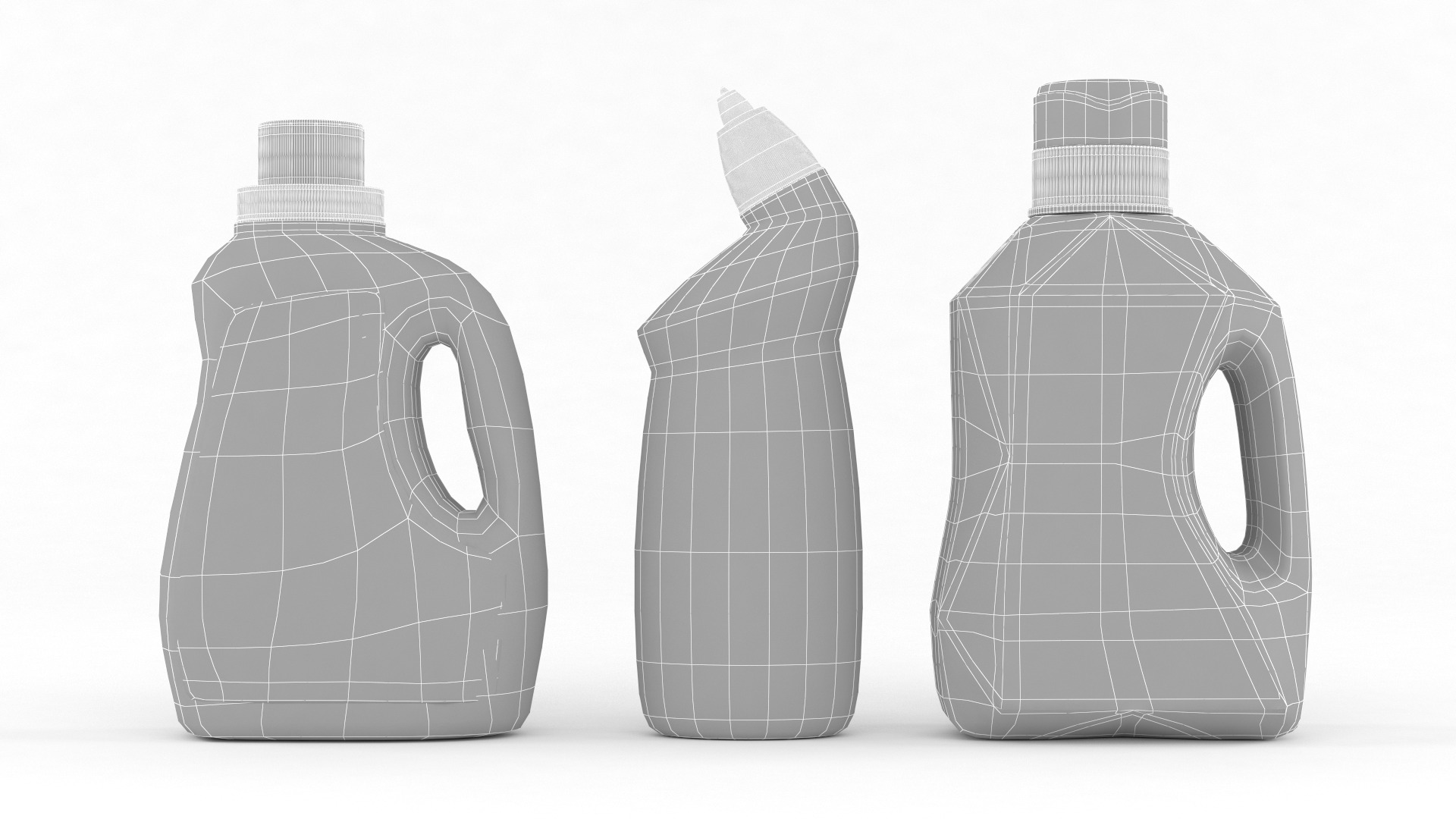 Plastic Bottles 3D model_8