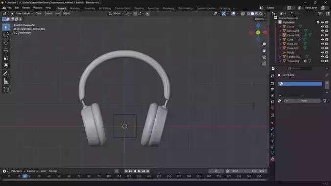 3D model headphones