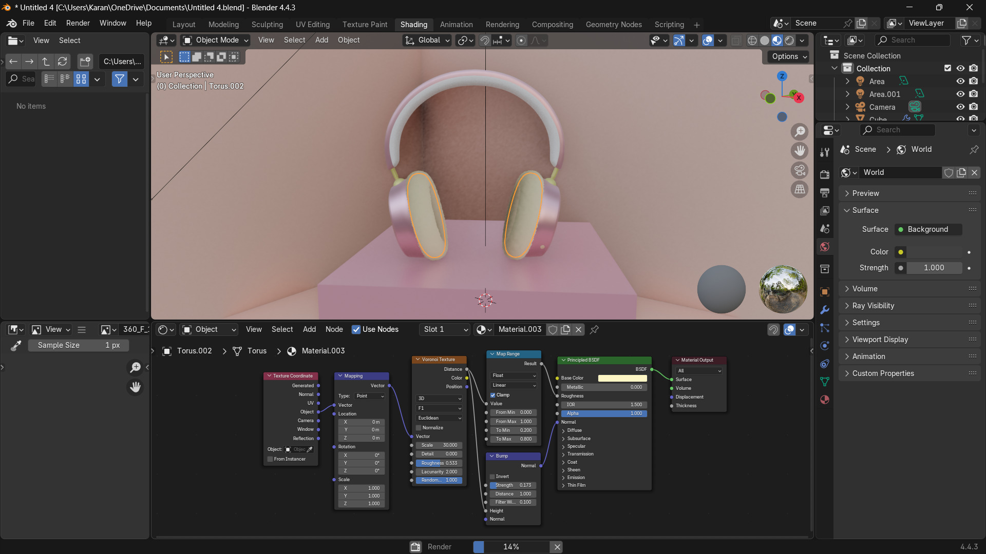 3D model headphones Low-poly 3D model_8