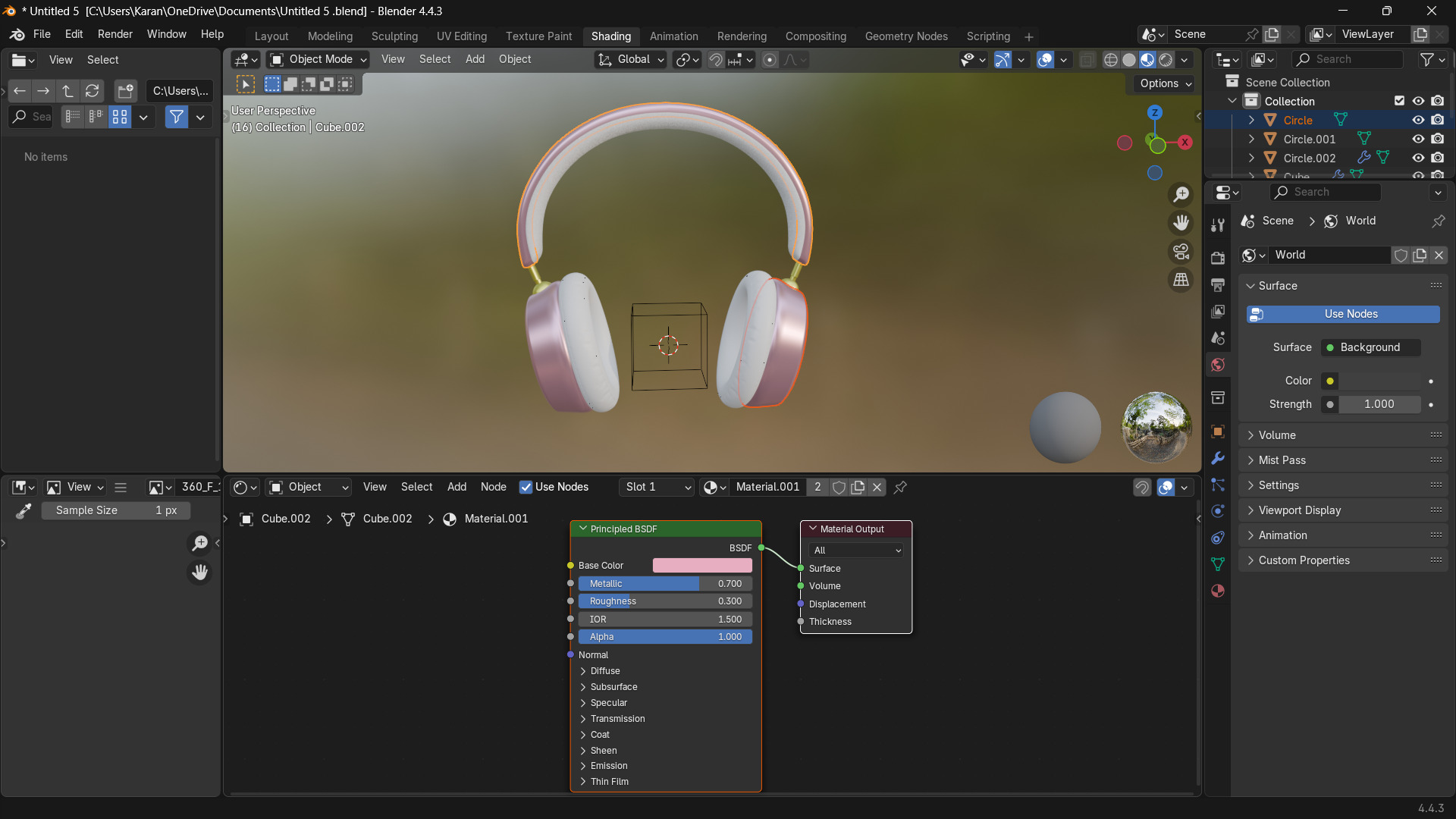 3D model headphones Low-poly 3D model_10