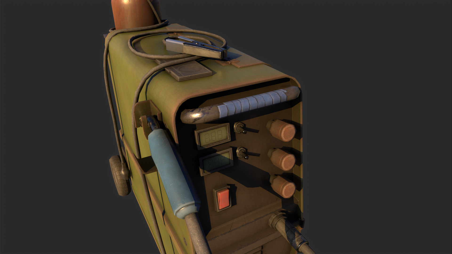 Welding Machine Low-poly 3D model_2