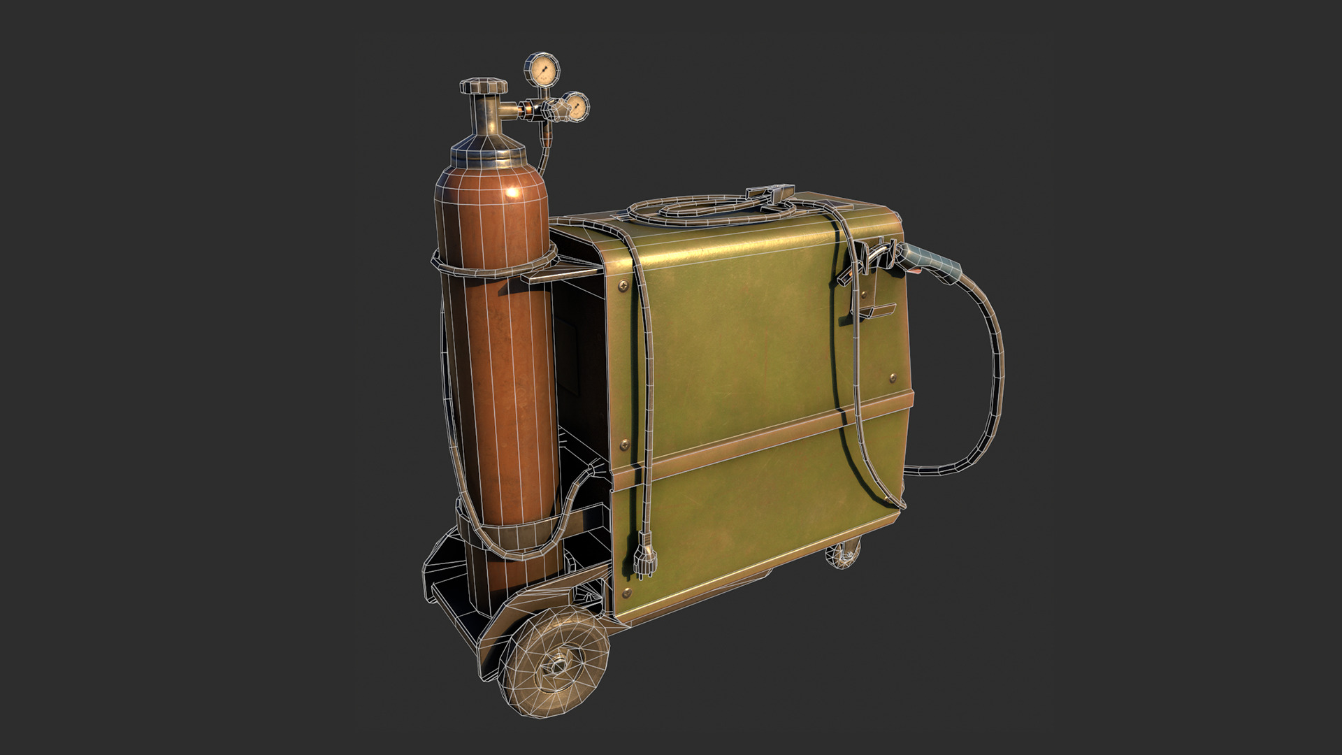 Welding Machine Low-poly 3D model_1
